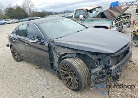 2014 Infiniti Q50 Base z USA, uszkodzony, nr VIN JN1BV7AP1EM674837